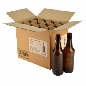 Beugelfles 50 cl bruin