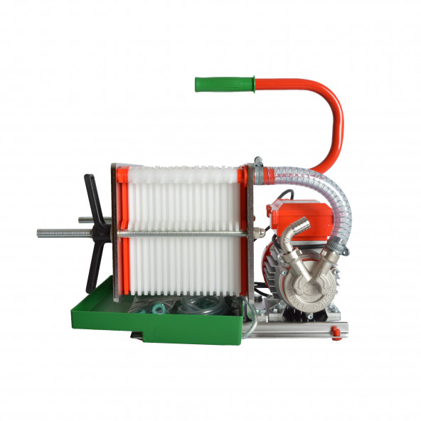 RVS platenfilter 2020 met elektropomp 18 platen RVS platenfilter 2020 met elektropomp 18 platen
