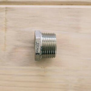 Ss Brewtech™ Reductie 3/4" MPT naar 1/2" FPT