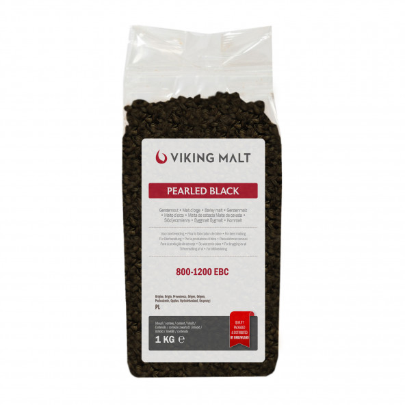 Viking Pearled Black Mout - 800-1200 EBC - 1 kg Viking Pearled Black Mout - 800-1200 EBC - 1 kg