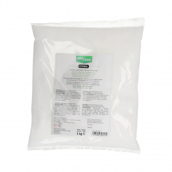 citroenzuur VINOFERM citrol 1 kg citroenzuur VINOFERM citrol 1 kg