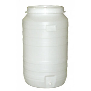 vat plastic rond +kraan+waterslot 210 l