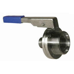 vlinderklepkraan DN25 gas 1"M/DIN25-draad