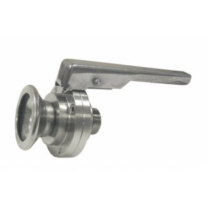 vlinderklepkraan DN32 gas 1"M/KLEM-40